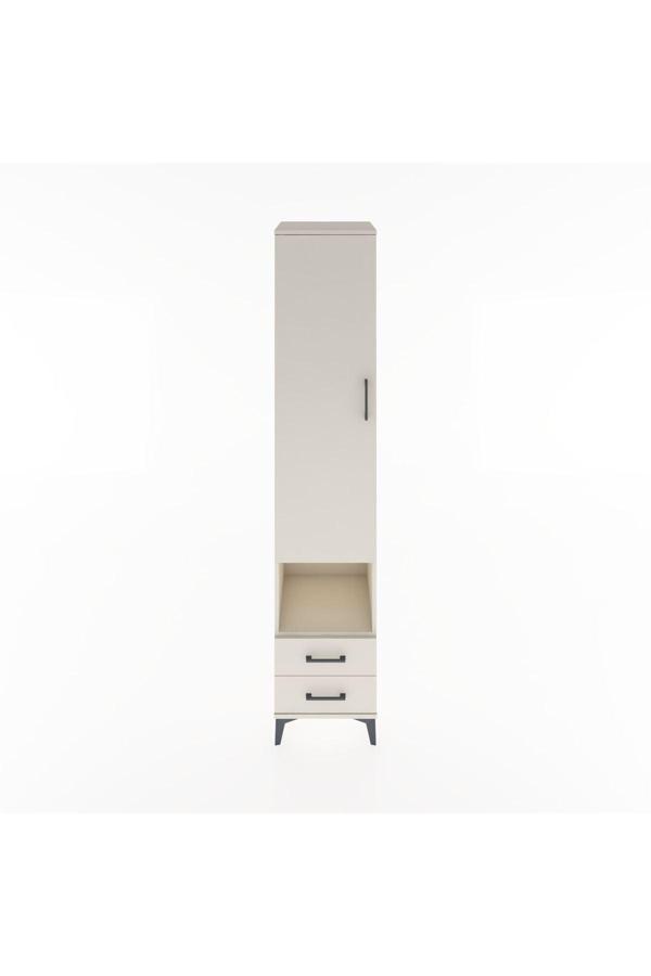 Hyperion Dolap 5 Raflı 2 Çekmeceli Tek Kapaklı 44x44x221 Aytaşı-Aytaşı - Image 1