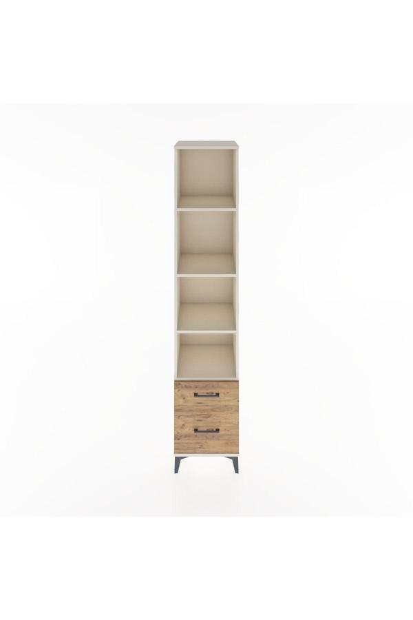 Dienni Hyperion Dolap 4 Raflı 2 Çekmeceli 44 x 44 x 221 cm Aytaşı - Çam - Image 1