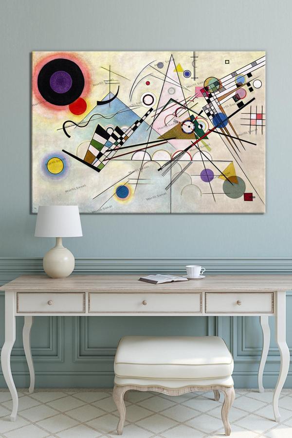 Morfil Sanat Atölyesi Wassily Kandinsky Composition Viii Canvas Wall Art Kanvas Tablo 8 Farklı Ölçü - Image 1