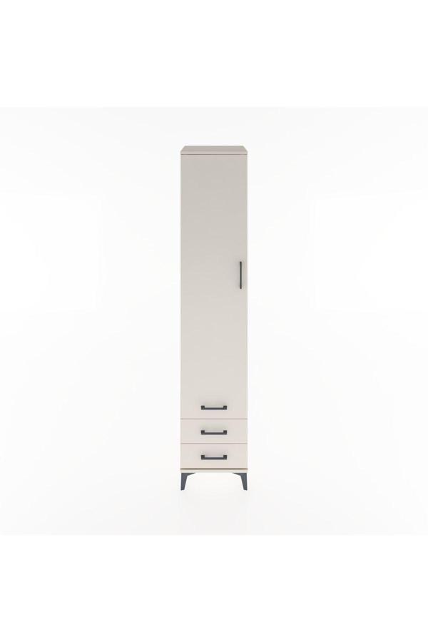 Dienni Hyperion Dolap 3 Raflı 3 Çekmeceli 1 Askılı 44 x 44 x 221 cm Aytaşı - Aytaşı - Image 1