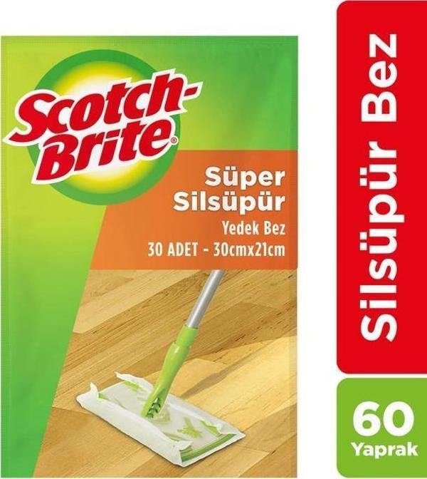 Scotch Brite Silsüpür Paspas Q600 Yedek Bez 60 Adet - Image 1