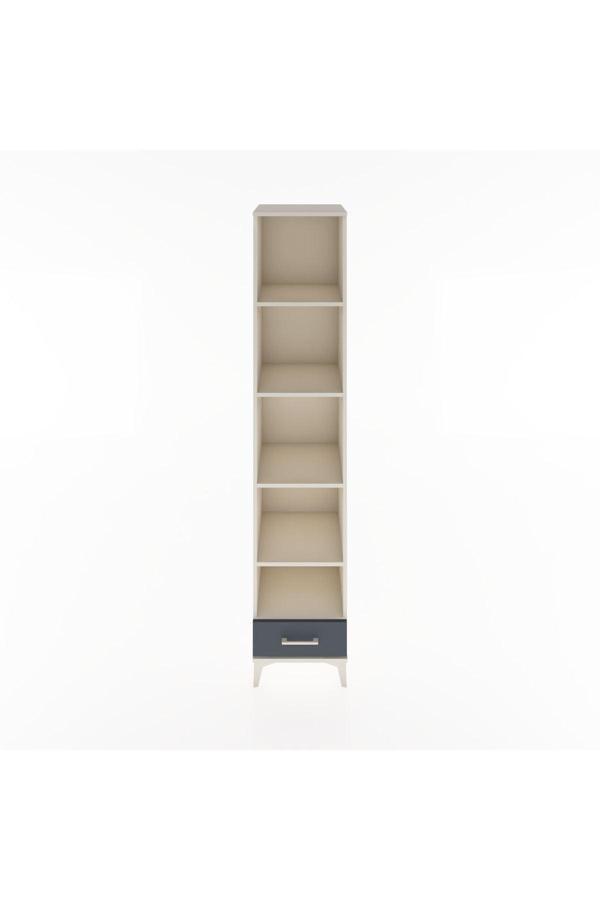 Dienni Hyperion Dolap 5 Raflı 1 Çekmeceli 44 x 44 x 221 cm Aytaşı - Antrasit - Image 1