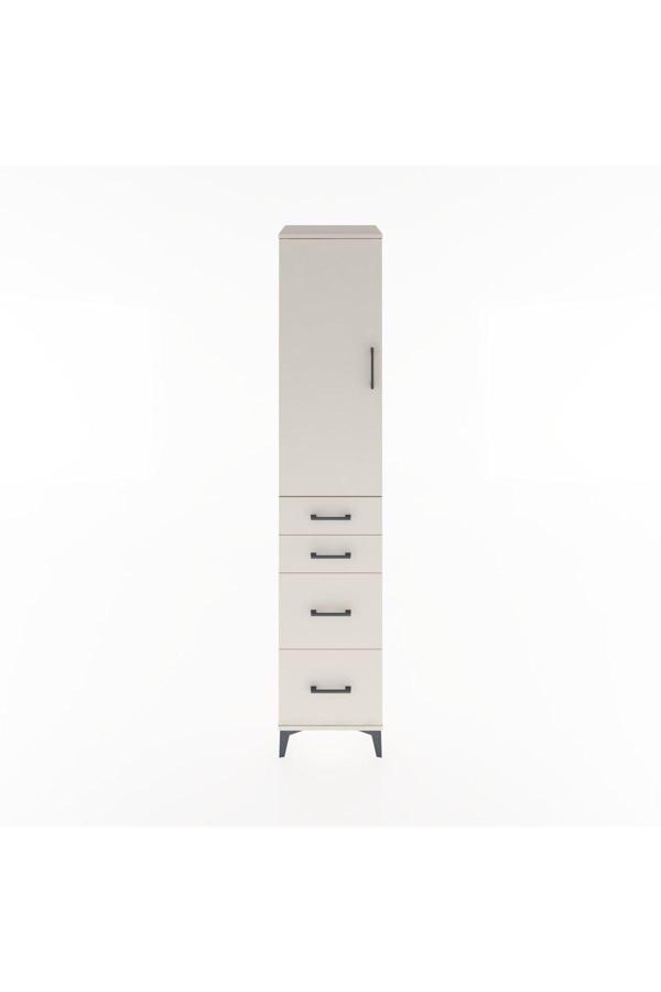 Hyperion Dolap 2 Raflı 4 Çekmeceli Tek Askılı 44x44x221 Aytaşı-Aytaşı - Image 1