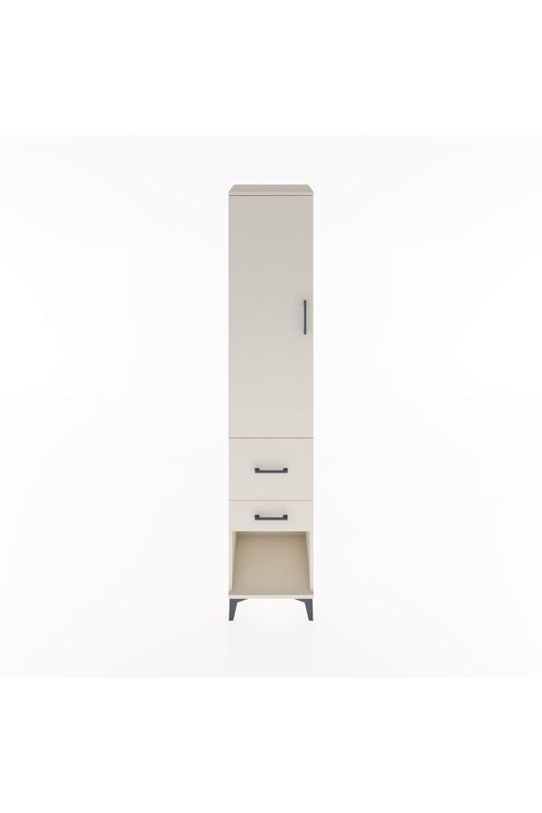 Hyperion Dolap 2 Raflı 2 Çekmeceli Tek Askılı 44x44x221 Aytaşı-Aytaşı - Image 1