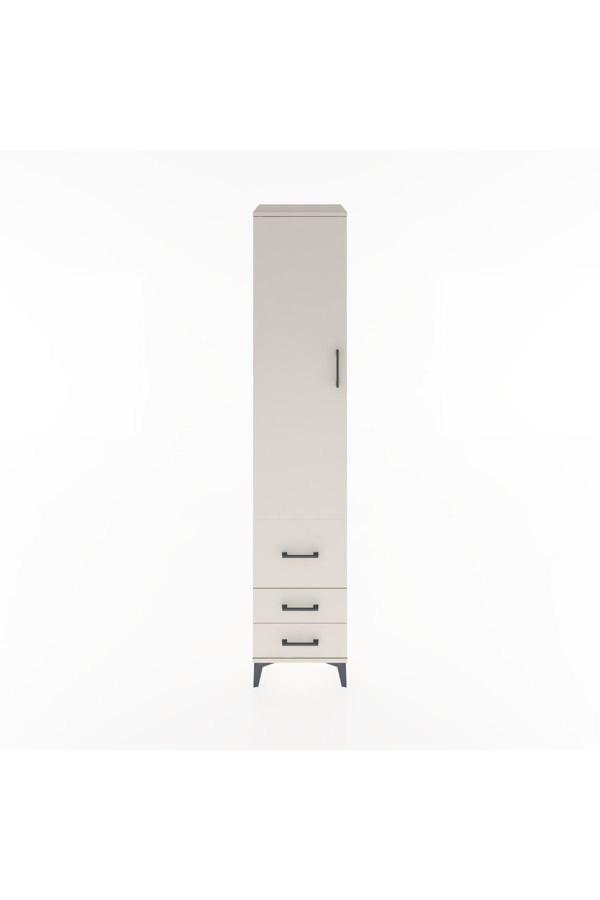 Hyperion Dolap 2 Raflı 3 Çekmeceli Tek Askılı 44x44x221 Aytaşı-Aytaşı - Image 1