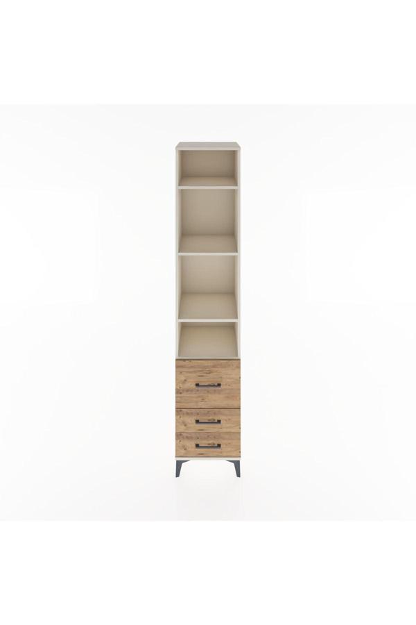 Hyperion Dolap 4 Raflı 3 Çekmeceli 44x44x221 Aytaşı-Çam - Image 1