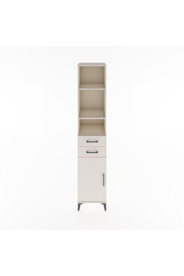 Hyperion Dolap 4 Raflı 2 Çekmeceli Tek Kapaklı 44x44x221 Aytaşı-Aytaşı - Image 1