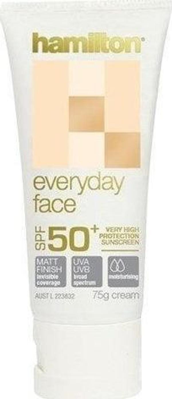 Hamilton Everyday Face Mat Yüz Kremi SPF 50+ 75 gr - Image 1