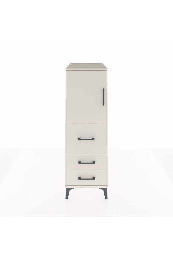 Kronos Dolap Tek Raflı 3 Çekmeceli Tek Kapaklı 44x59x134 Aytaşı-Aytaşı - Image 1