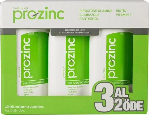 Prozinc Vitamin E Şampuan 3 AL 2 ÖDE 300 ml Yeşil ( Kepeğe Karşı ) - Image 1