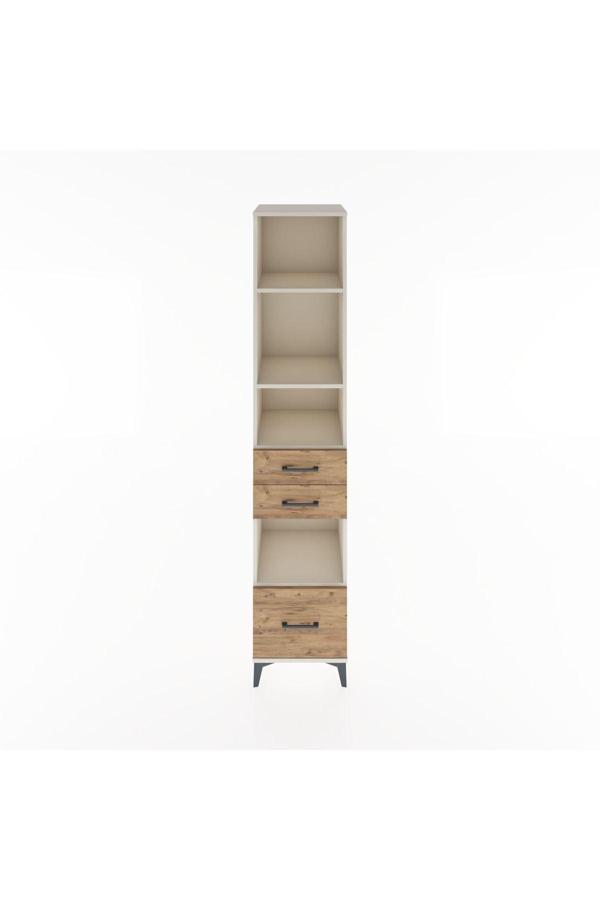 Hyperion Dolap 4 Raflı 3 Çekmeceli 44x44x221 Aytaşı-Çam - Image 1