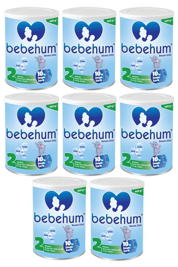 Bebehum Teneke 2 Devam Sütü 400 gr 6-9 Ay x8 Adet - Image 1