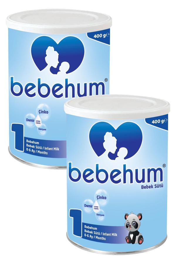 Bebehum Teneke 1 Bebek Sütü 400 gr 0-6 Ay x2 Adet - Image 1
