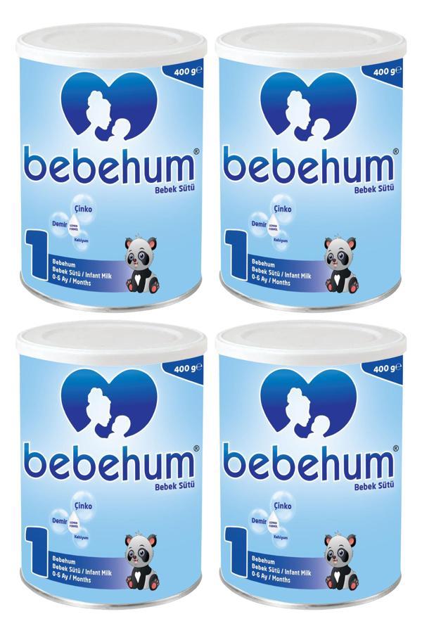 Bebehum Teneke 1 Bebek Sütü 400 gr 0-6 Ay x4 Adet - Image 1
