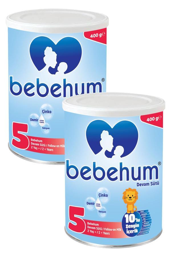 Bebehum Teneke 5 Devam Sütü 400 gr 2 Yaş+ x2 Adet - Image 1