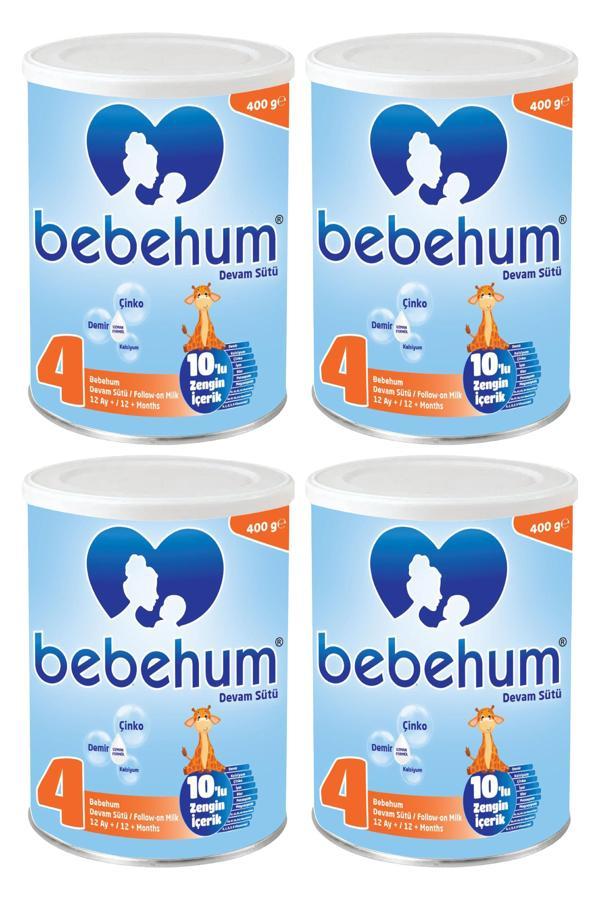 Bebehum Teneke 4 Devam Sütü 400 gr 12+ Ay x4 Adet - Image 1