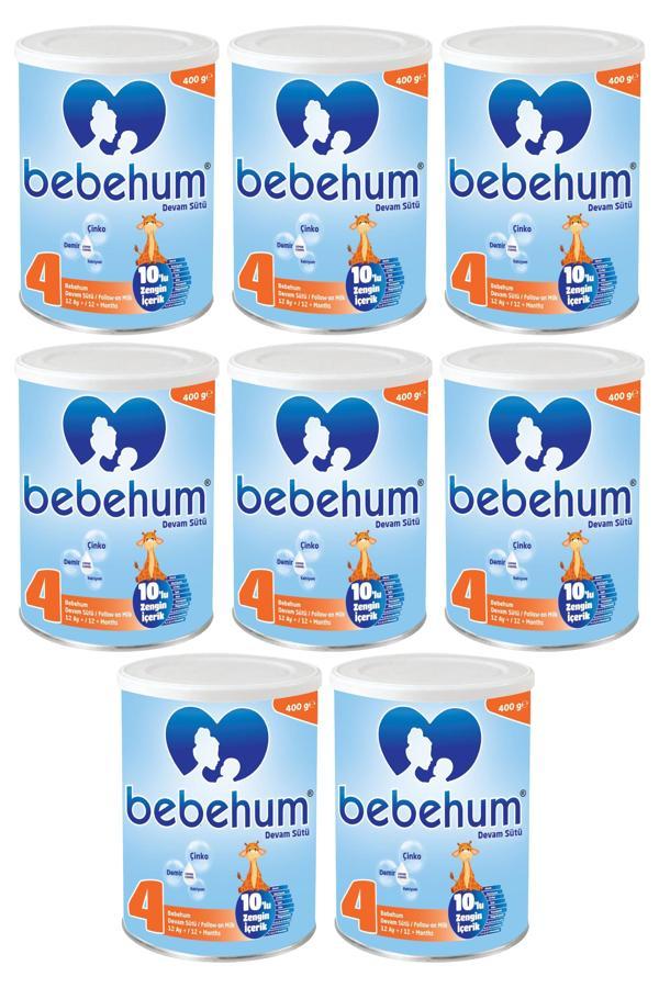 Bebehum Teneke 4 Devam Sütü 400 gr 12+ Ay x8 Adet - Image 1