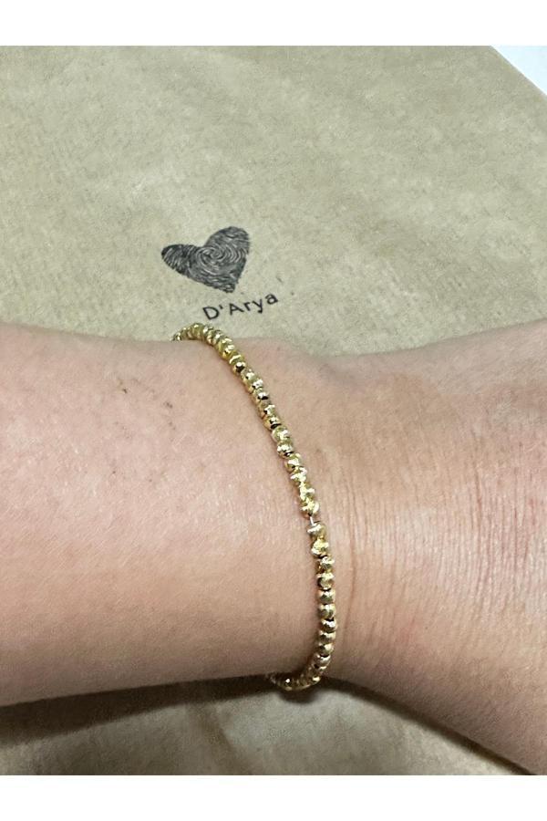 Darya Dd494 Asimetrik Gold Top Bileklik El Yapımı - Image 1