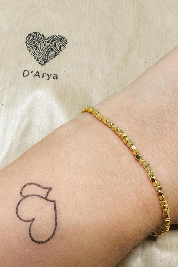 Darya Dd482 Gold Kare Boncuk Bileklik El Yapımı - Image 1