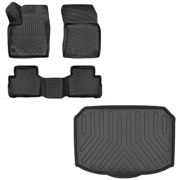 Nissan Qashqai 2022 Sonrası 3d Havuzlu Paspas + Alt Bagaj Havuzu Set - Image 1