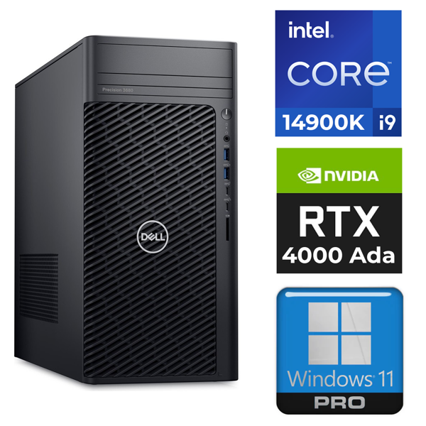 DELL DWS Precision 3680 i9-14900K 32GB 2TB SSD 20 GB RTX4000 Ada W11P İş İstasyonu 3680i914900K 004 - Image 1