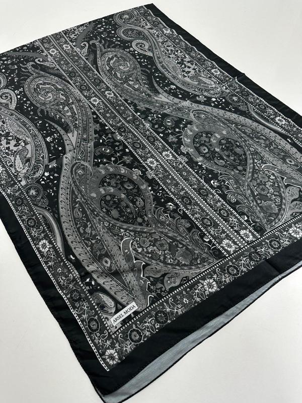 ARSEL MODA Soft Pamuklu Şal Özel Seri Siyah LBD3202 - Image 1