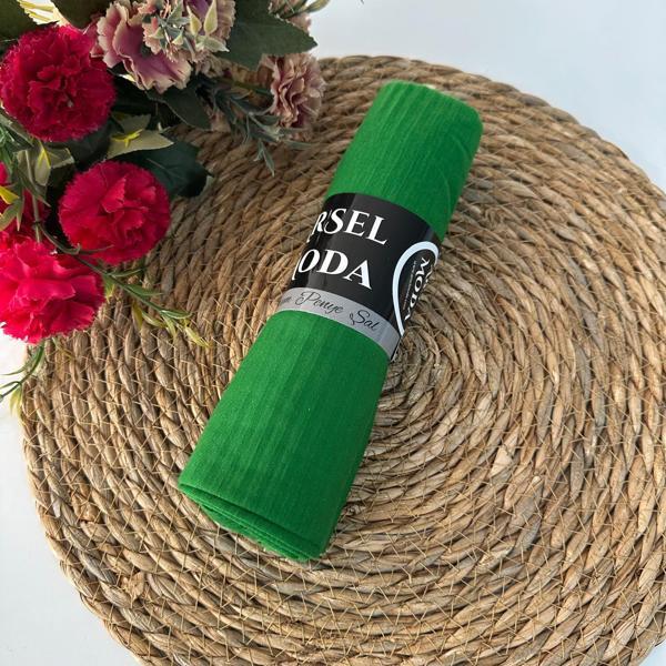 ARSEL MODA Pratik Pliseli Şal Yeşil PVD0119 - Image 1