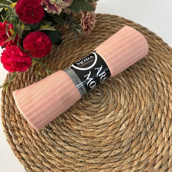 ARSEL MODA Pratik Pliseli Şal Somon PVD0115 - Image 1