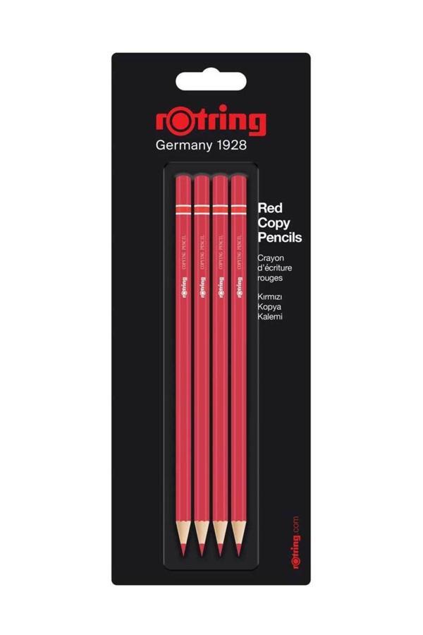 Rotring Kırmızı Kopya Kalemi 4'Lü - Image 1