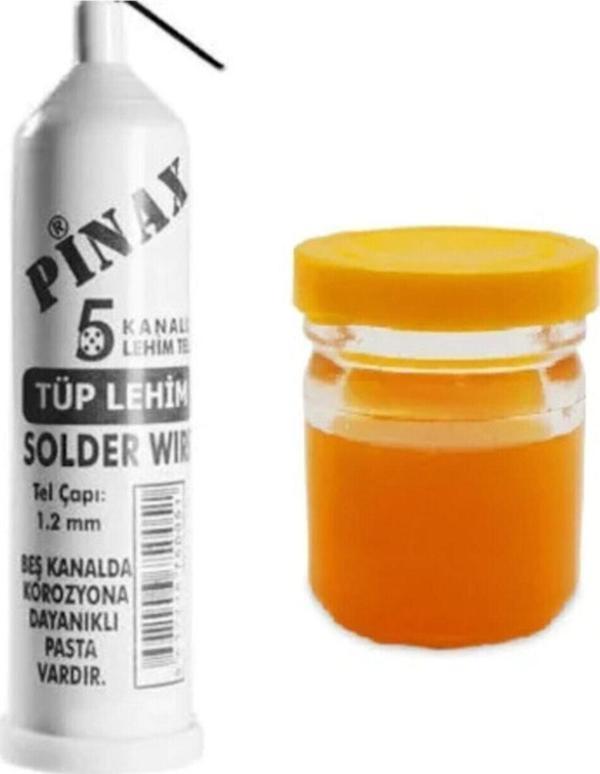 Pinax Tüp Lehim Teli 25 Gr 1.2mm + Lehim Pastası - 40gr - Image 1