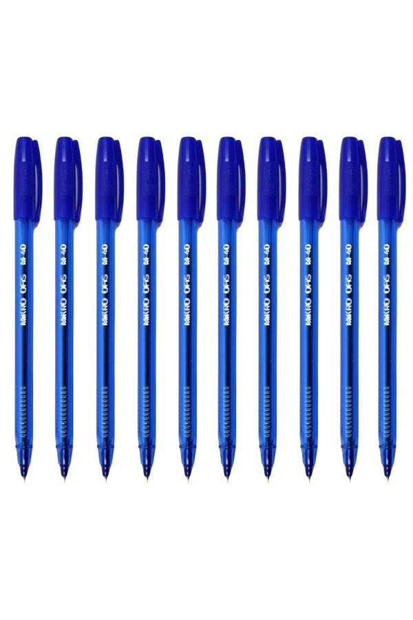 Mikro M-40 Tükenmez Kalem 1.0 Mm Mavi 10 Adet - Image 1