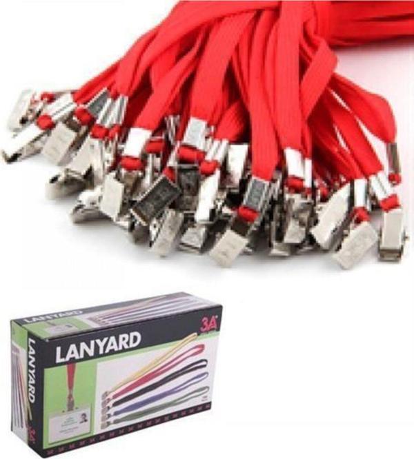 3A Yaka Kartı Ipi Kırmızı 150 Li (1 Paket 150 Adet) - Image 1