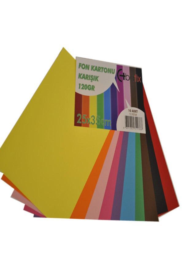 Bafix Fon Kartonu 25X35 Cm 120 Gr 10 Renk - Image 1