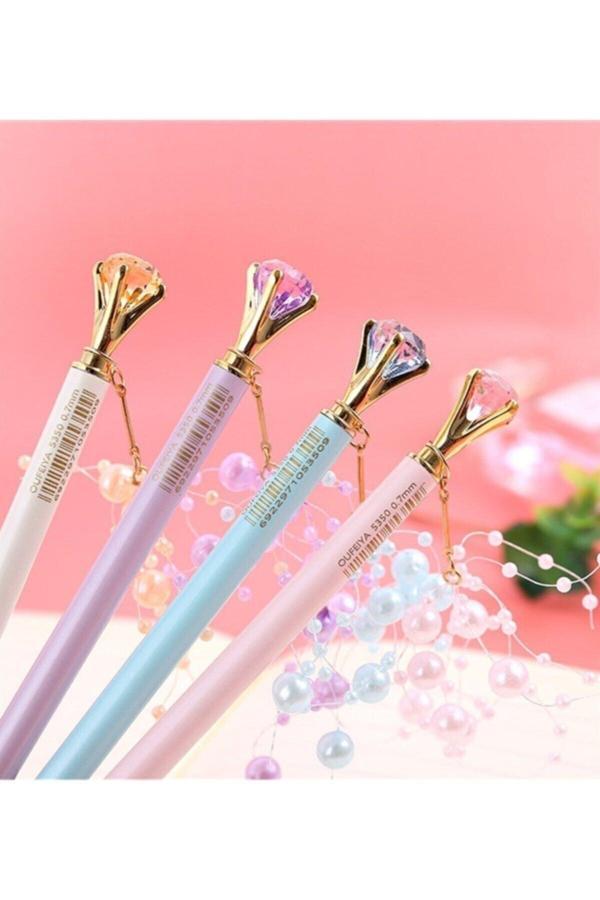 Maxx Elmas Taşlı Metal Tüylü Boncuklu Versatil Kalem E.K - Image 1