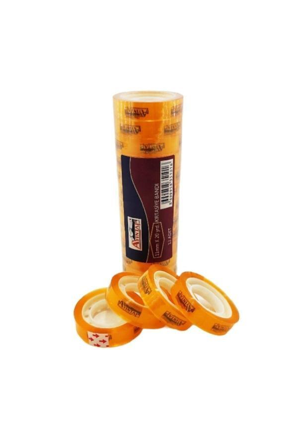 Biotech Ayıntap 11 Mm X 20 Yrd. Şeffaf Ofis Para Bandı 12 Li Paket - Image 1