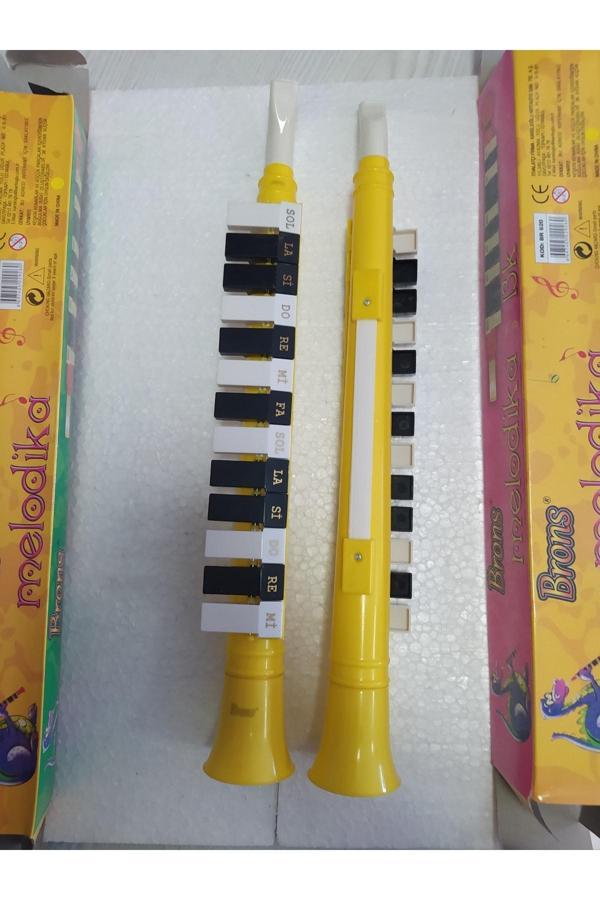 Brons 13 Tuş Melodika Sarı Renk - Image 1