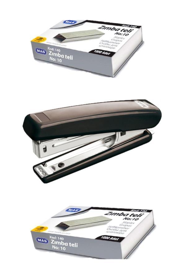 Mas Zımba Makinesi Ve 2000 Tane Tel Ofis Zımba Makinesi Tel Bükmez Paslanmaz Avantajlı Set No-756 - Image 1