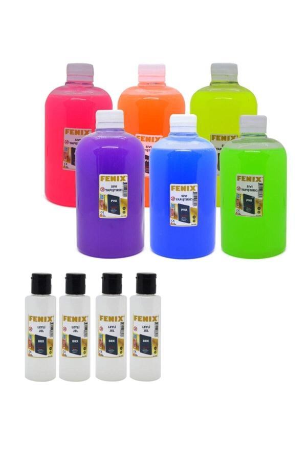 Fenix 6 Adet 500Ml Slime Jeli+4 Tüp Sıvı Boraks - Image 1
