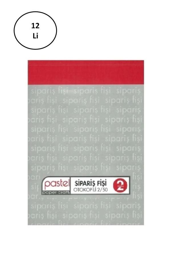 Pastel Otokopili Sipariş Fişi Büyük Boy 2/50 12 Adet - Image 1