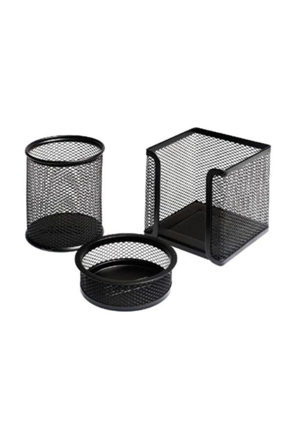 Mekafix Metal Perfore 3`Lü Set Siyah Fx - Image 1