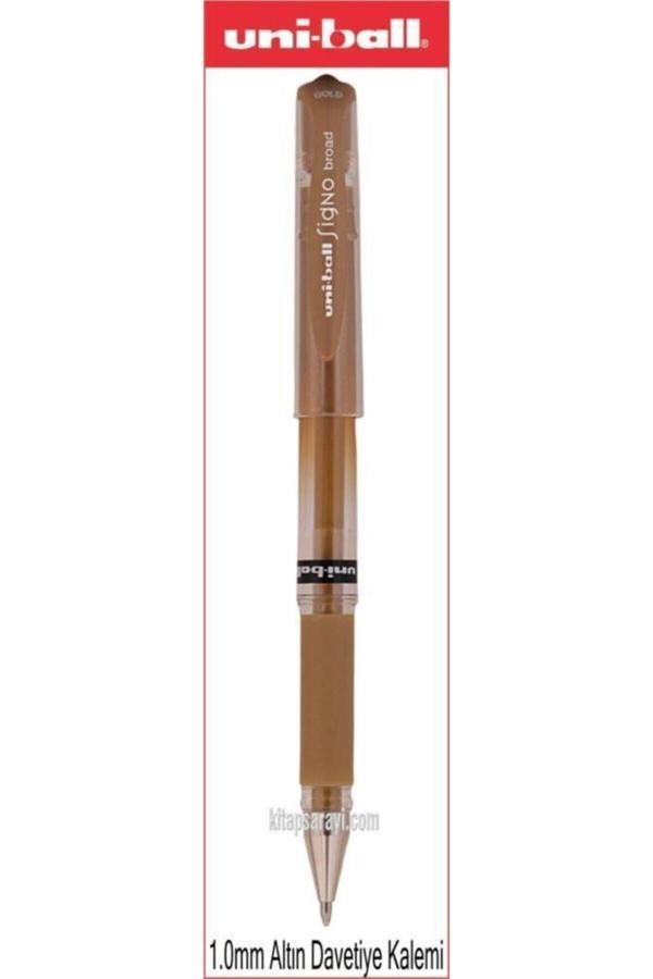 Uni-Ball Uniball Signo Broad 1.0 Mm Altın Davetiye Kalemi Um-153 - Image 1