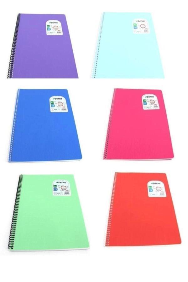 Daphne Defne Nova Spiralli Telli A-4 Defter 96 Yaprak Çizgili - Image 1