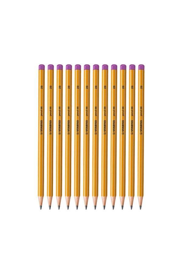 Stabilo Pencil 88 Pembe Kurşun Kalem 2B 12 Adet - Image 1