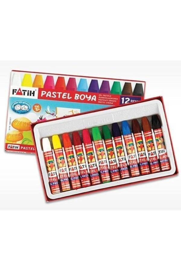 Fatih 12'Li Pastel Boya Kalemi 12 Renk Pastelboya - Image 1