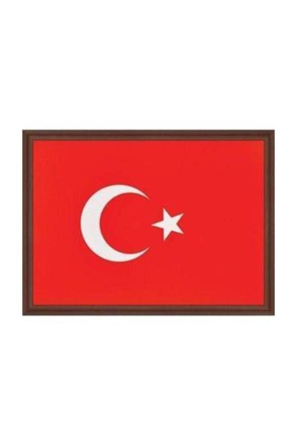 Panda Türk Bayrağı Mdf Çerçeveli 25X35 Cm - Image 1