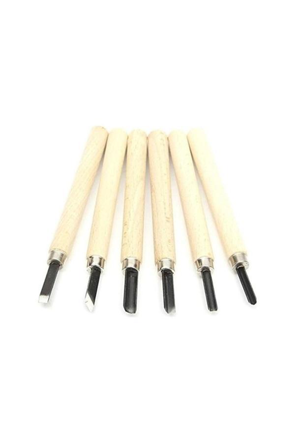 Real Ağaç Oyma Seti 6 Parça - Image 1