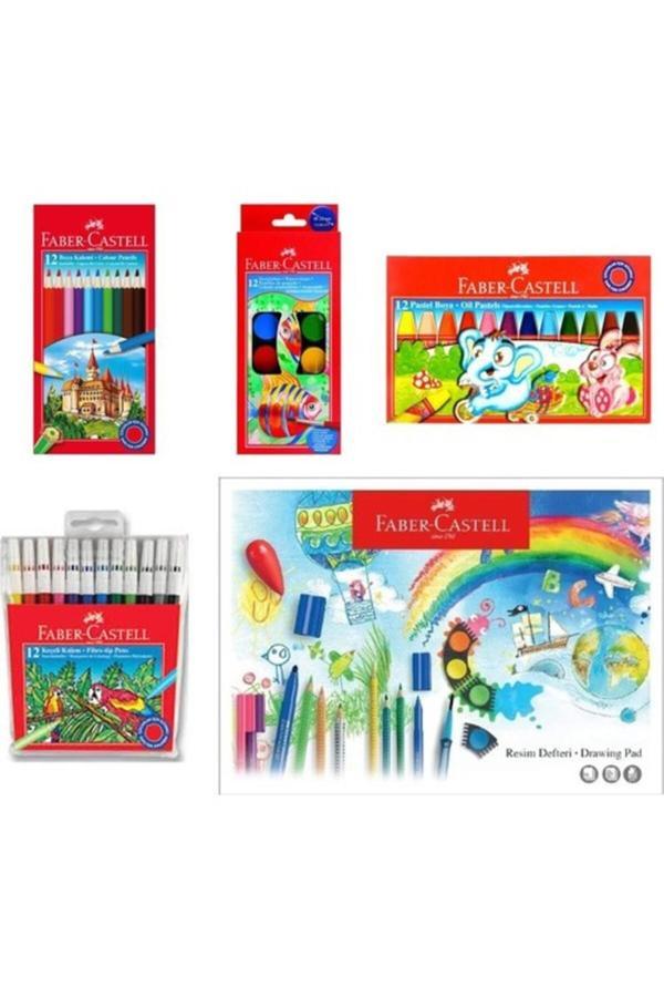Faber Castell Faber-Castell Okul Ögrenci Kirtasiye Boya Seti Ofısınn-053 - Image 1