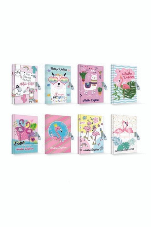 Çınar Defter Çınar Uni Note Kilitli Günlük & Hatıra Defteri Flamingo Cloud - Image 1