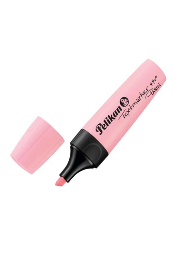 Pelikan 490 Fosforlu Kalem Pastel Renkler Pembe - Image 1
