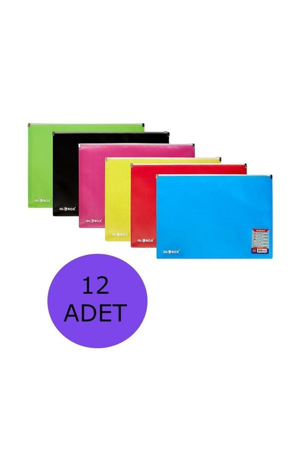 Globox Fermuarlı A4 Dosya 12 Li Paket - Image 1